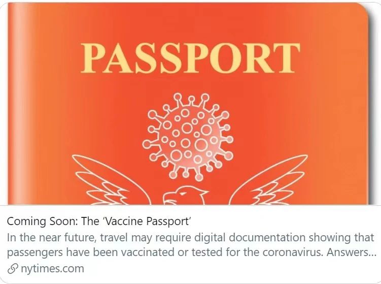“疫苗护照”最新进展！出国免隔离？英国或将提上日程！